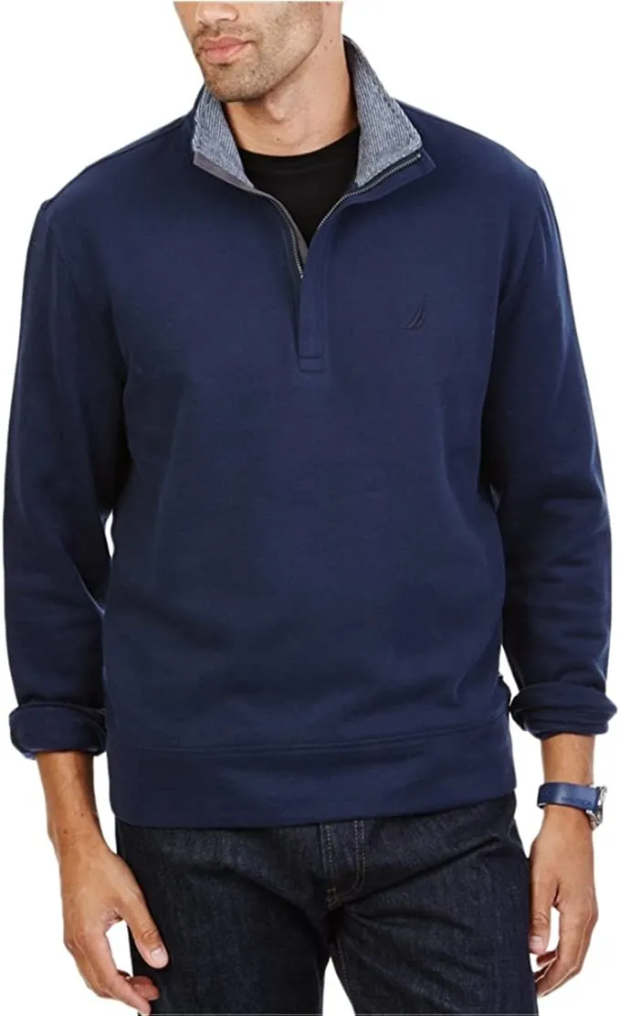 Nautica Sweater with Quarter-Zip Front