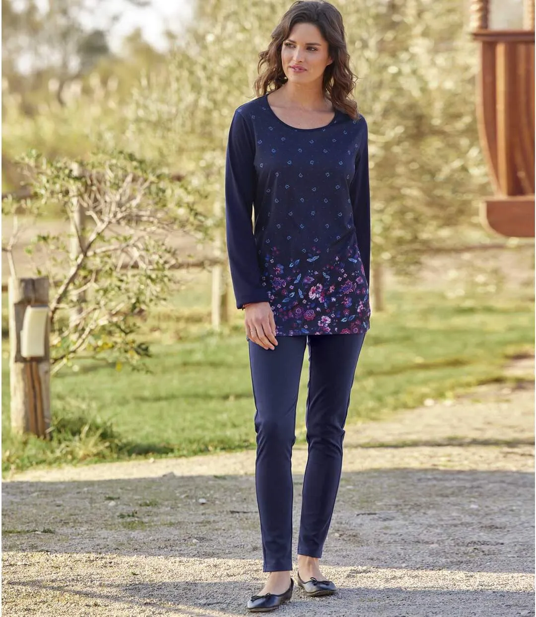 Navy Blue Women's Comfort Leggings