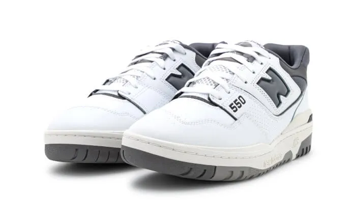 New Balance 550 White Dark Grey – Men's Athletic Shoes