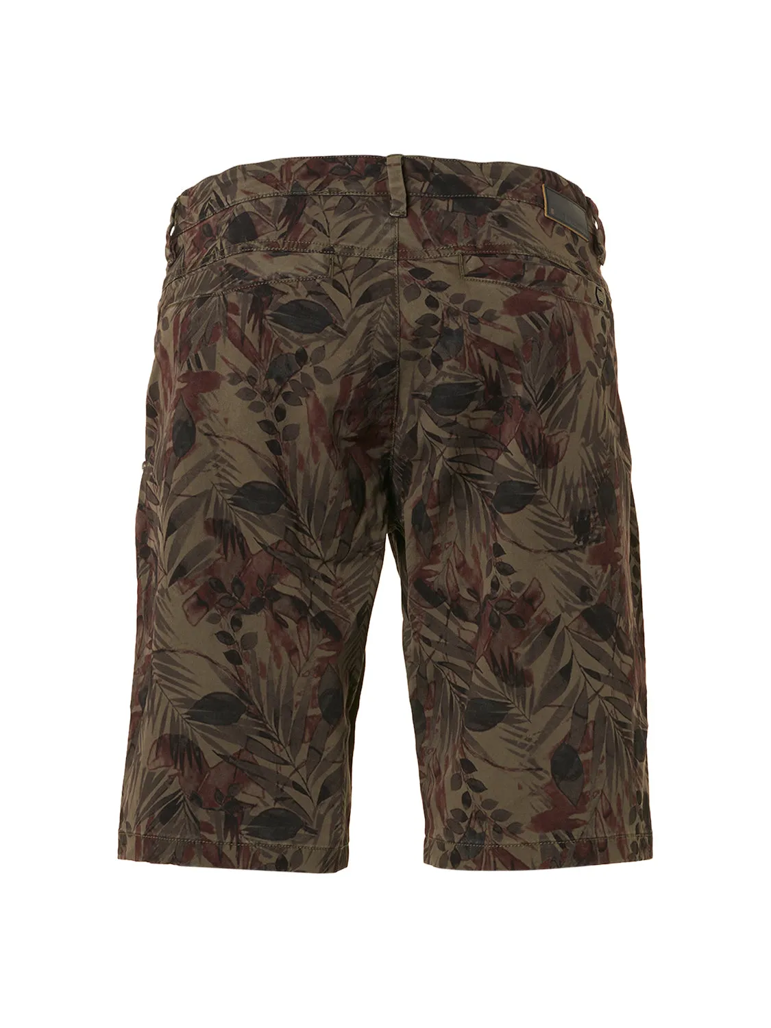 No Excess Printed Stretch Shorts Night Leaf