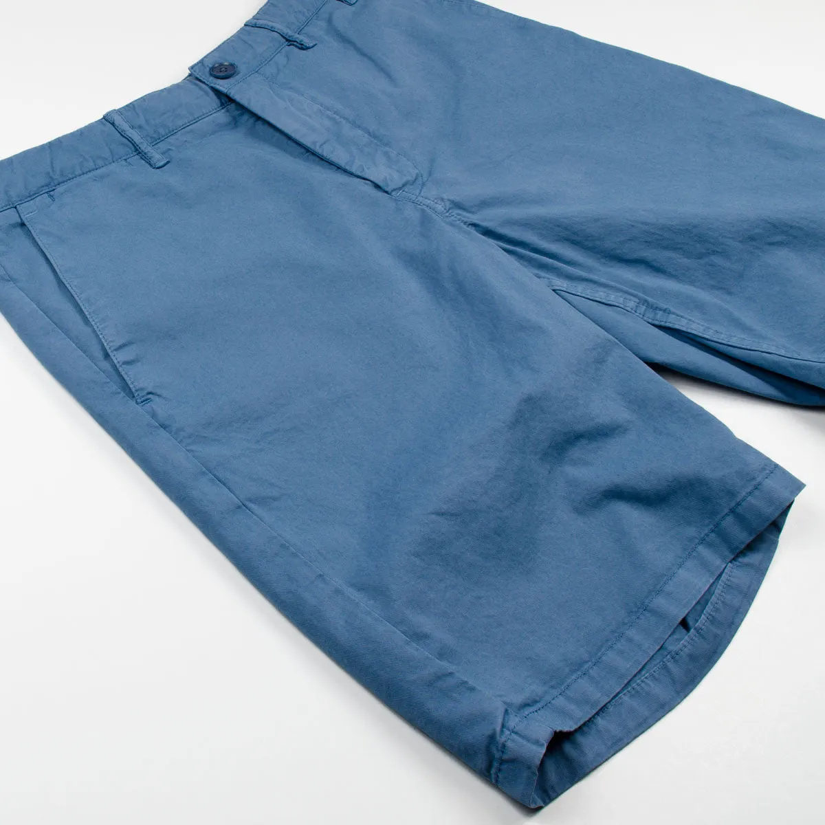 Norse Projects Aros Light Twill Shorts in Marginal Blue