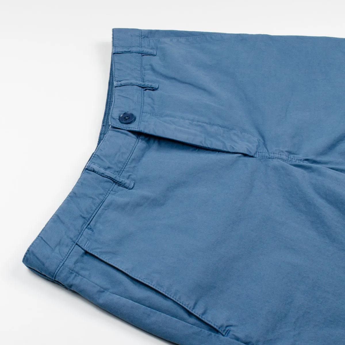 Norse Projects Aros Light Twill Shorts in Marginal Blue