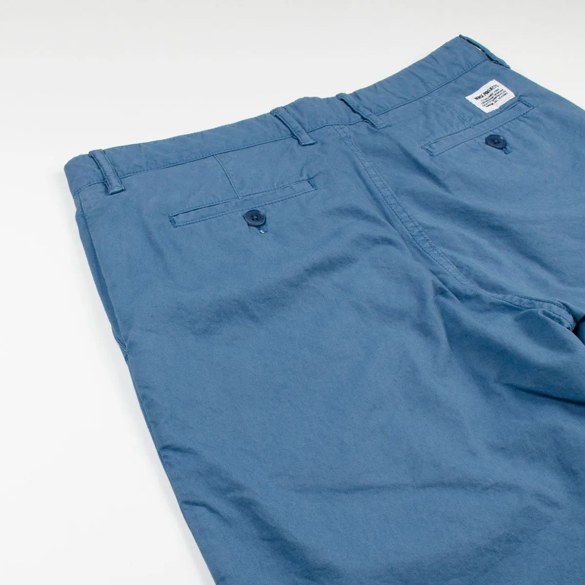 Norse Projects Aros Light Twill Shorts in Marginal Blue