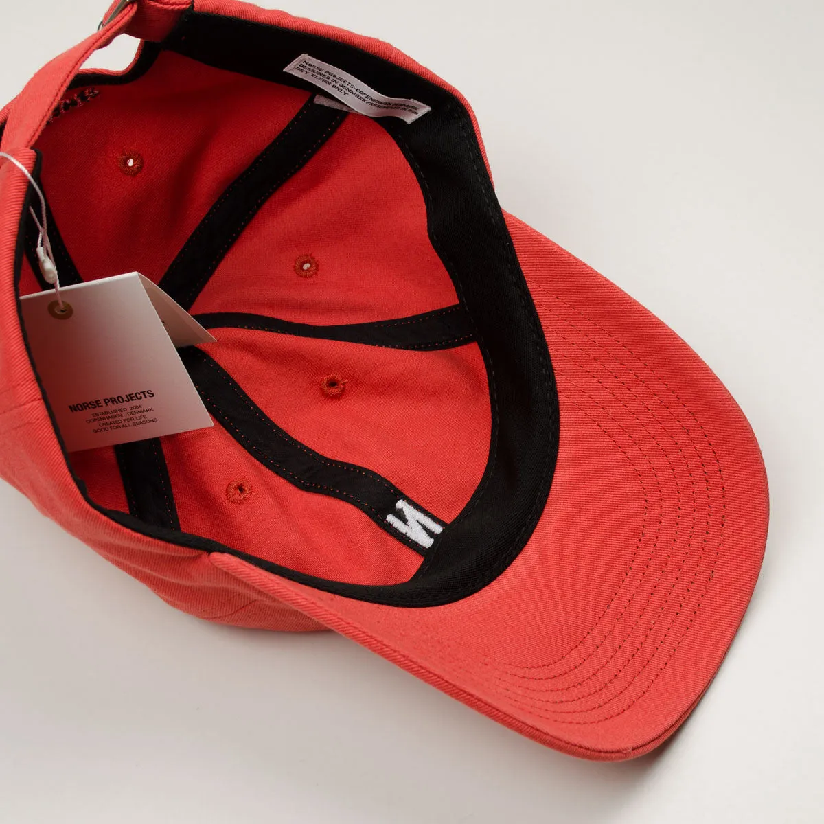 Norse Projects Red Twill Sports Cap