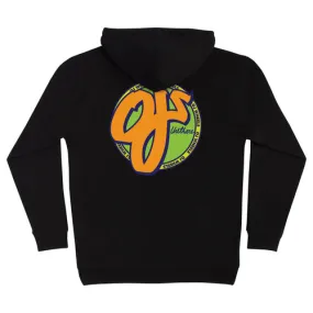 OJ Wheels Skateboard Hoodie Pullover - Black