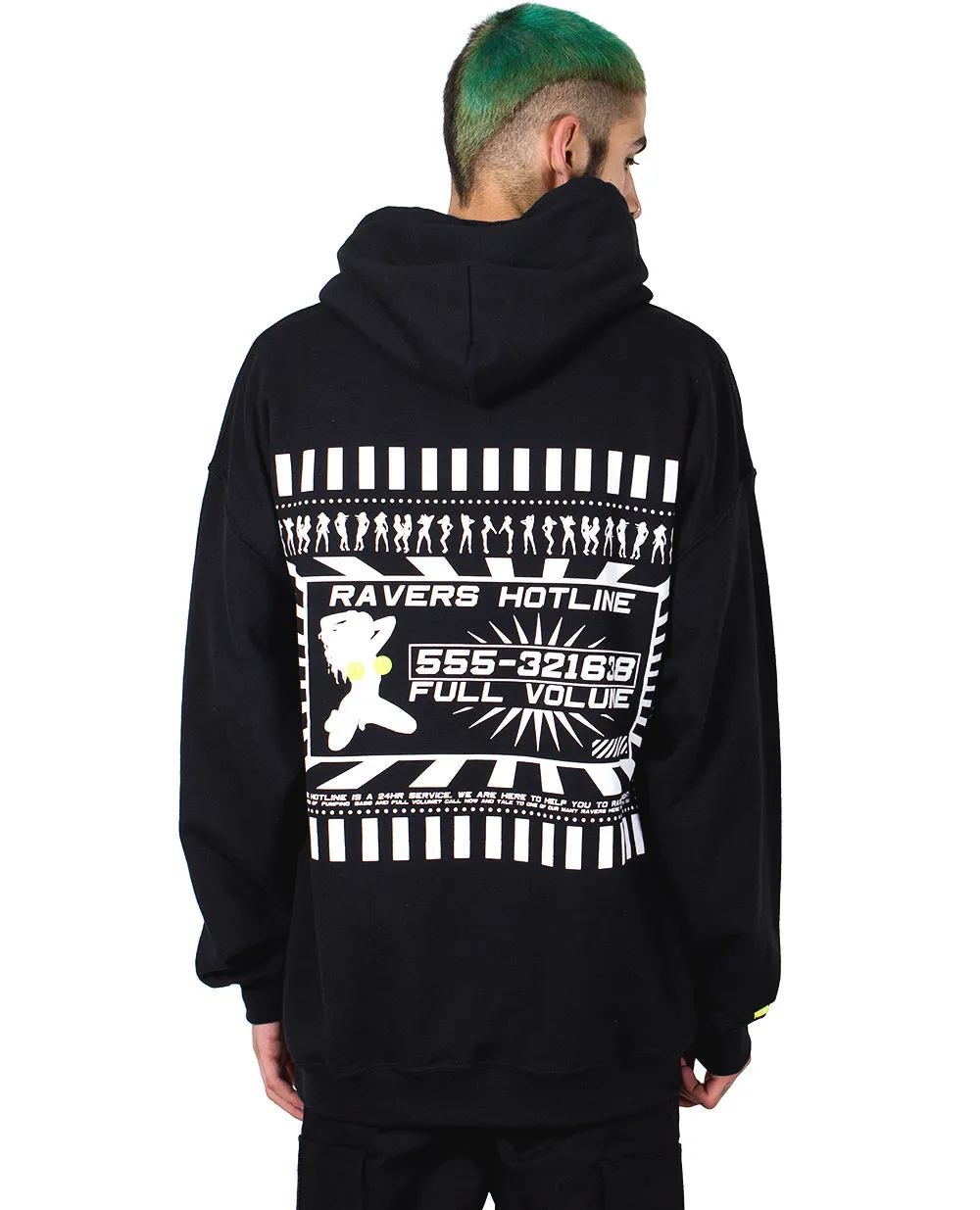 Oversize Ravers Hotline Hoodie - Shop Now