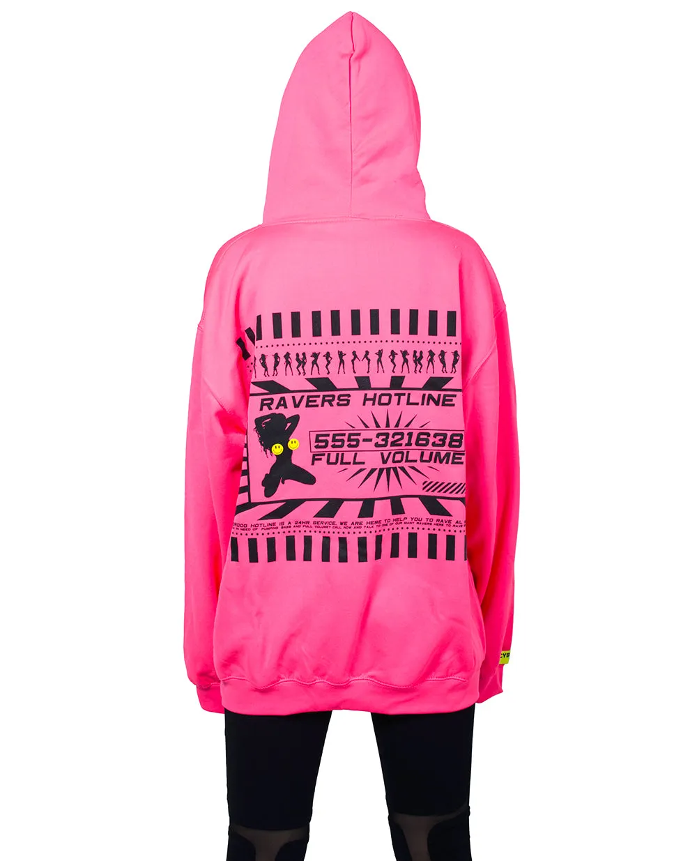 Oversize Ravers Hotline Hoodie - Shop Now