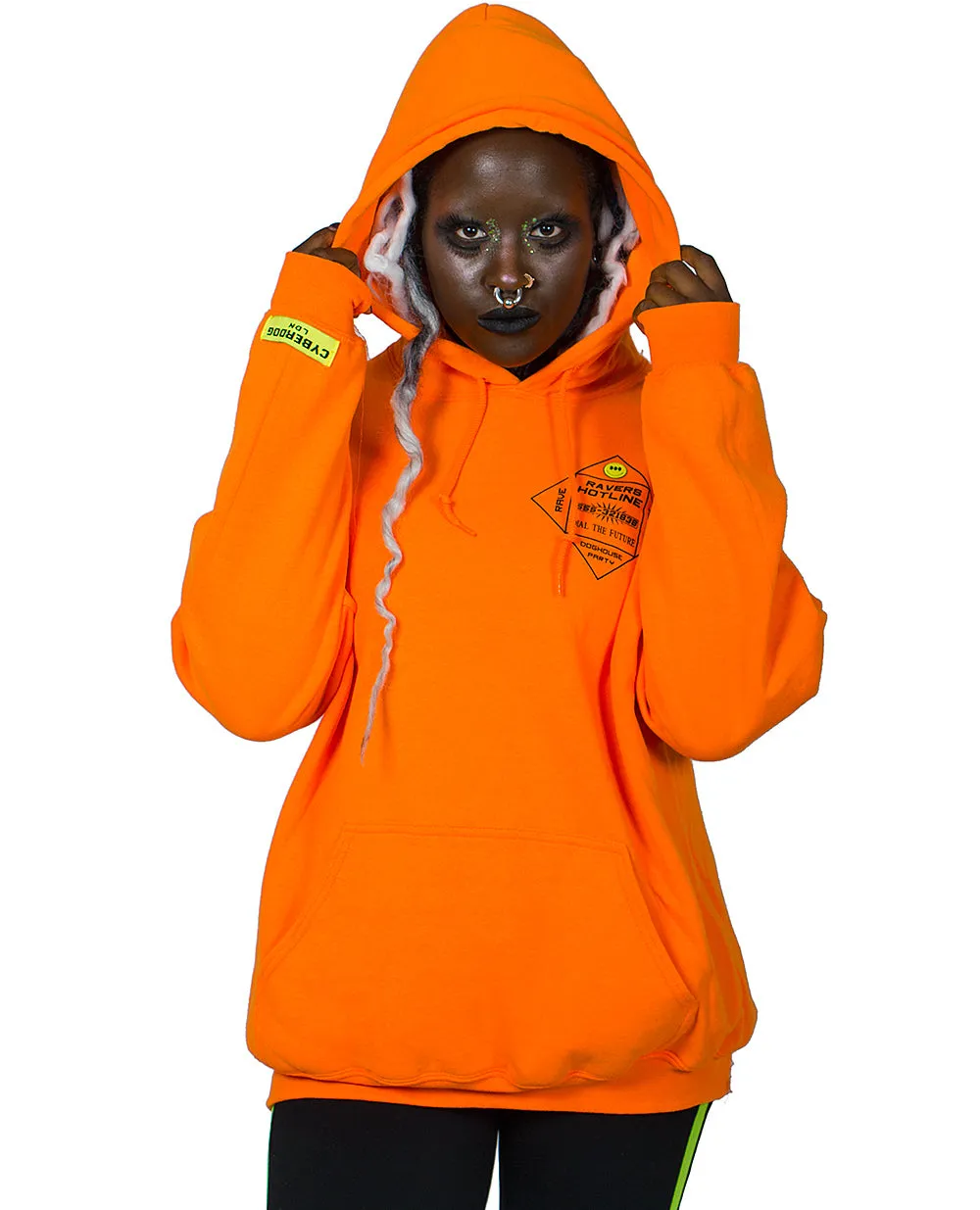 Oversize Ravers Hotline Hoodie - Shop Now