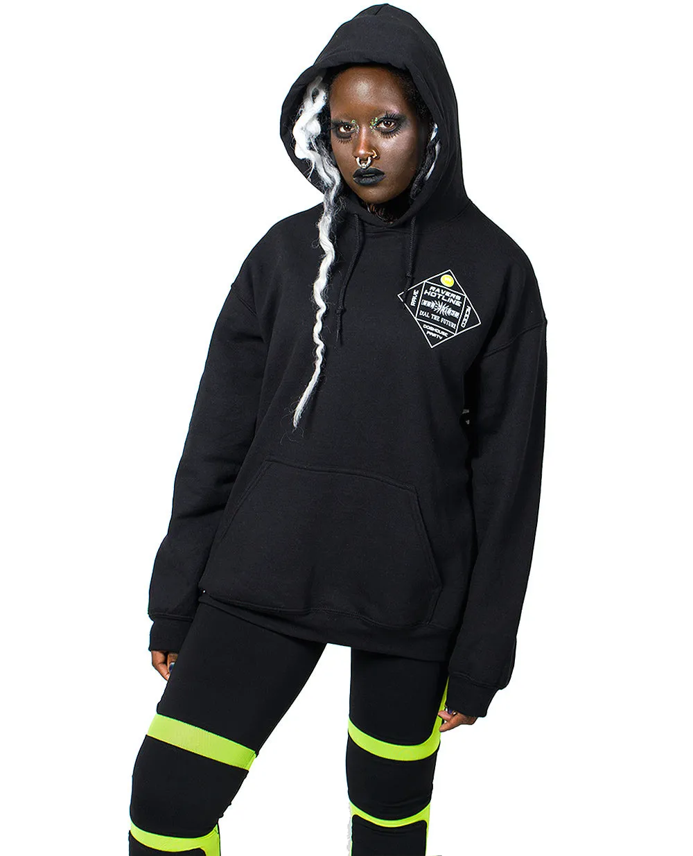 Oversize Ravers Hotline Hoodie - Shop Now