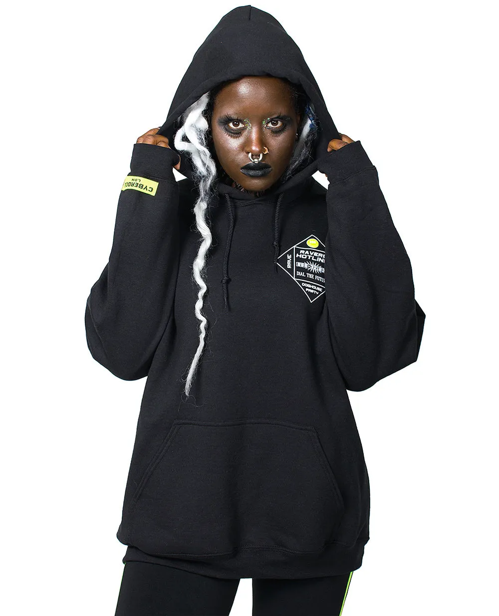 Oversize Ravers Hotline Hoodie - Shop Now