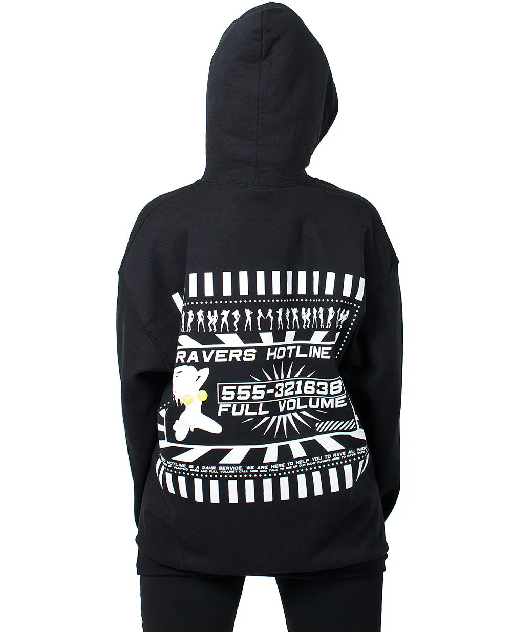 Oversize Ravers Hotline Hoodie - Shop Now