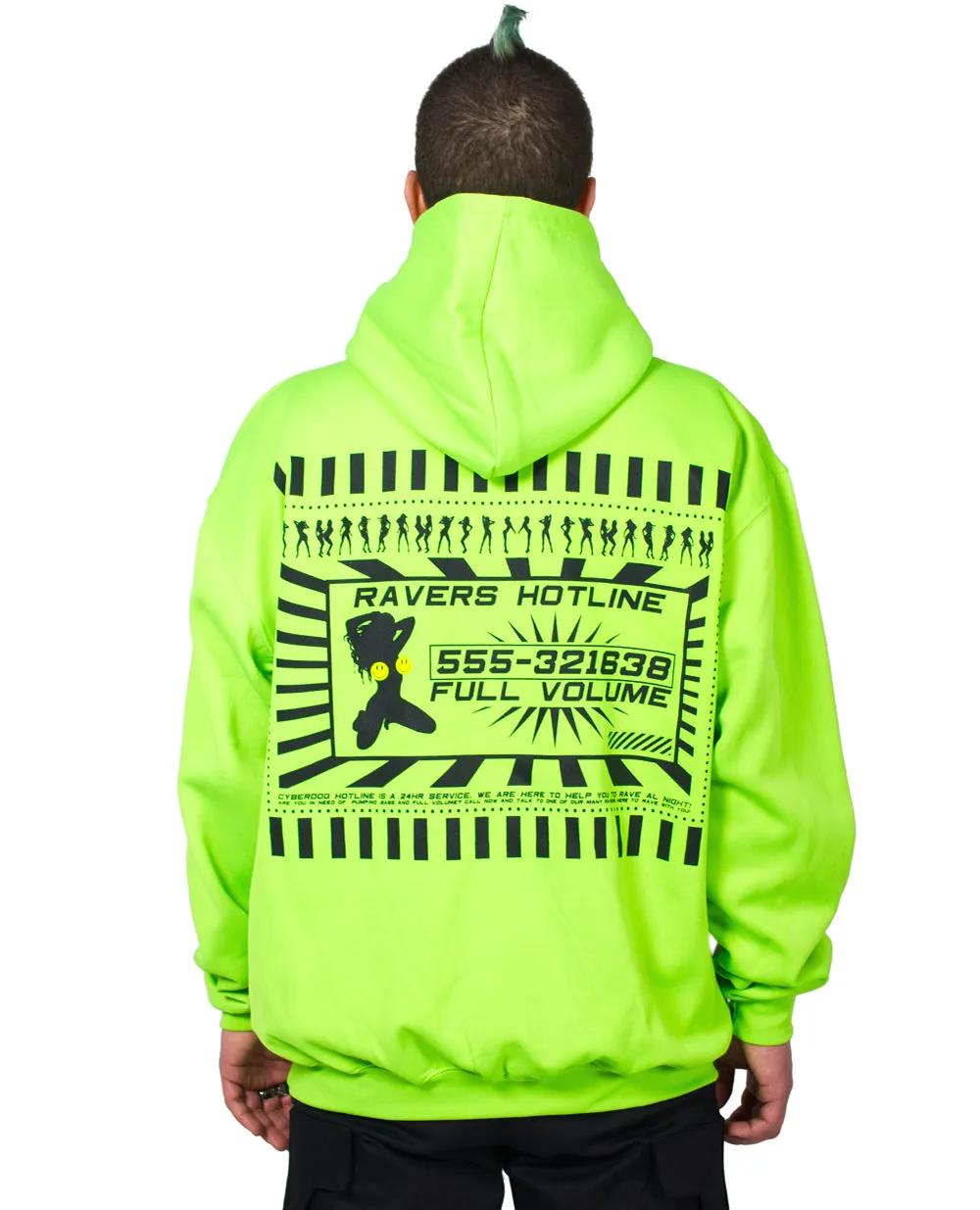 Oversize Ravers Hotline Hoodie - Shop Now