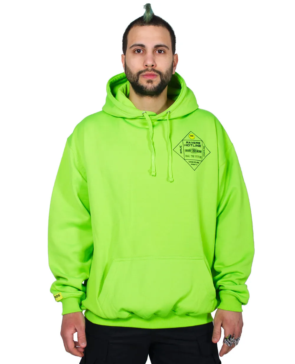 Oversize Ravers Hotline Hoodie - Shop Now