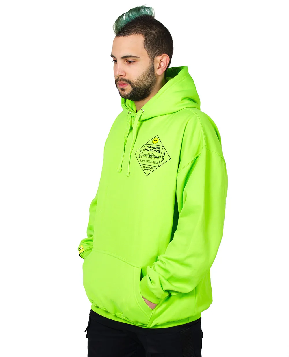 Oversize Ravers Hotline Hoodie - Shop Now