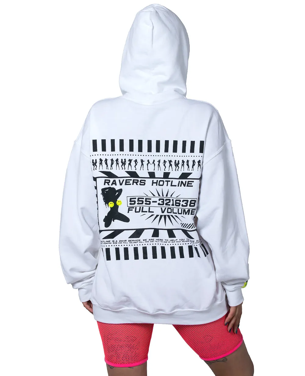 Oversize Ravers Hotline Hoodie - Shop Now