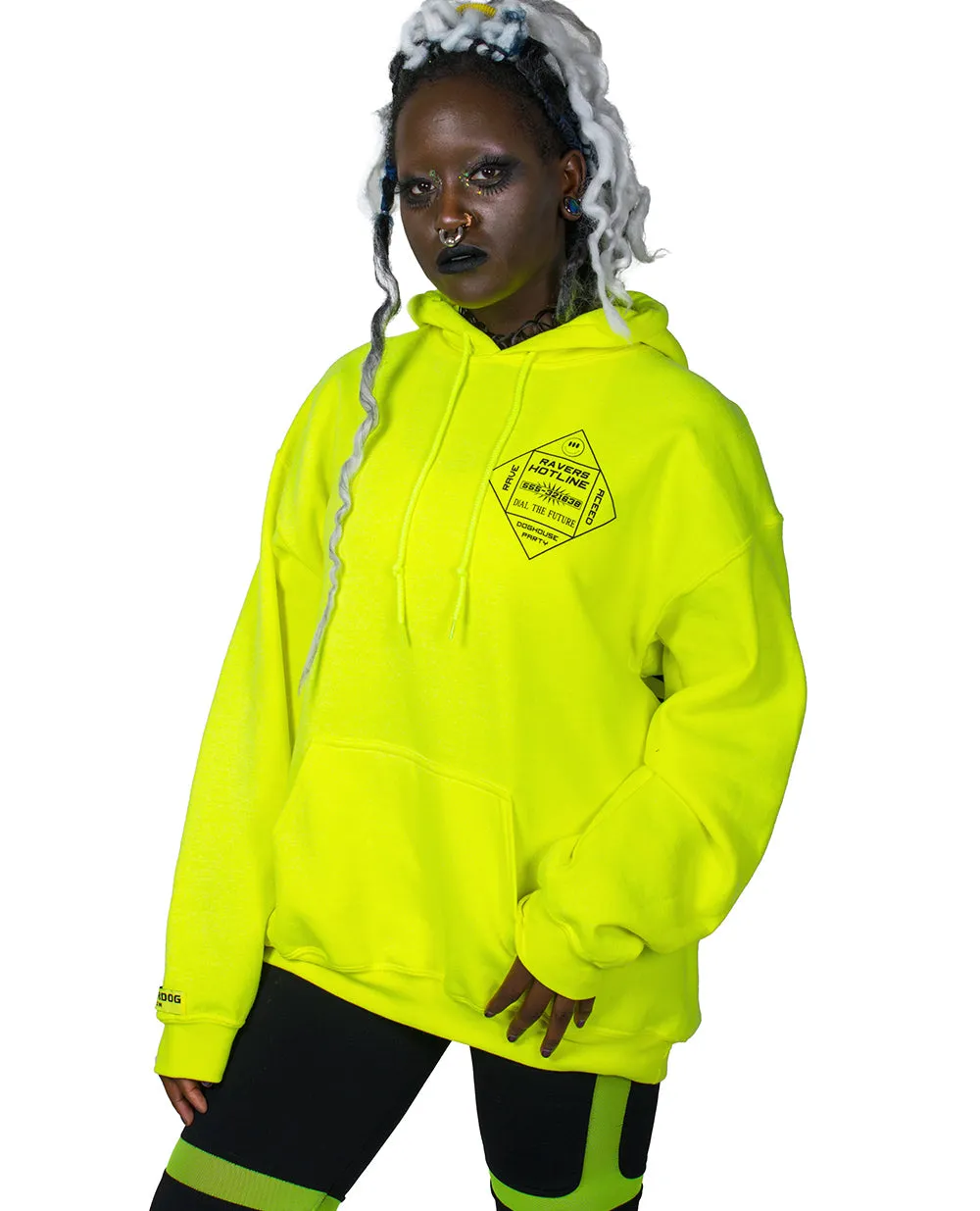 Oversize Ravers Hotline Hoodie - Shop Now