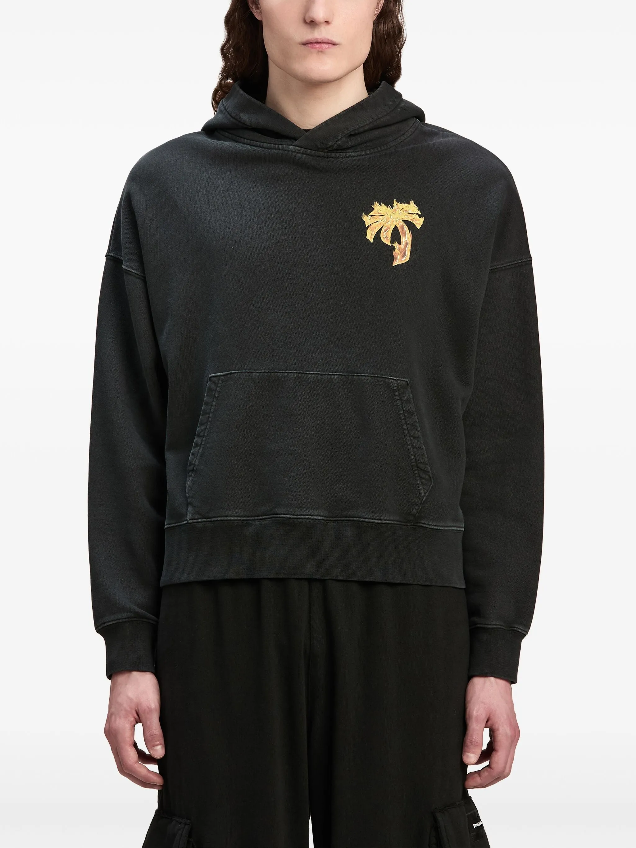 PALM ANGELS Men's Burning Palm Hoodie