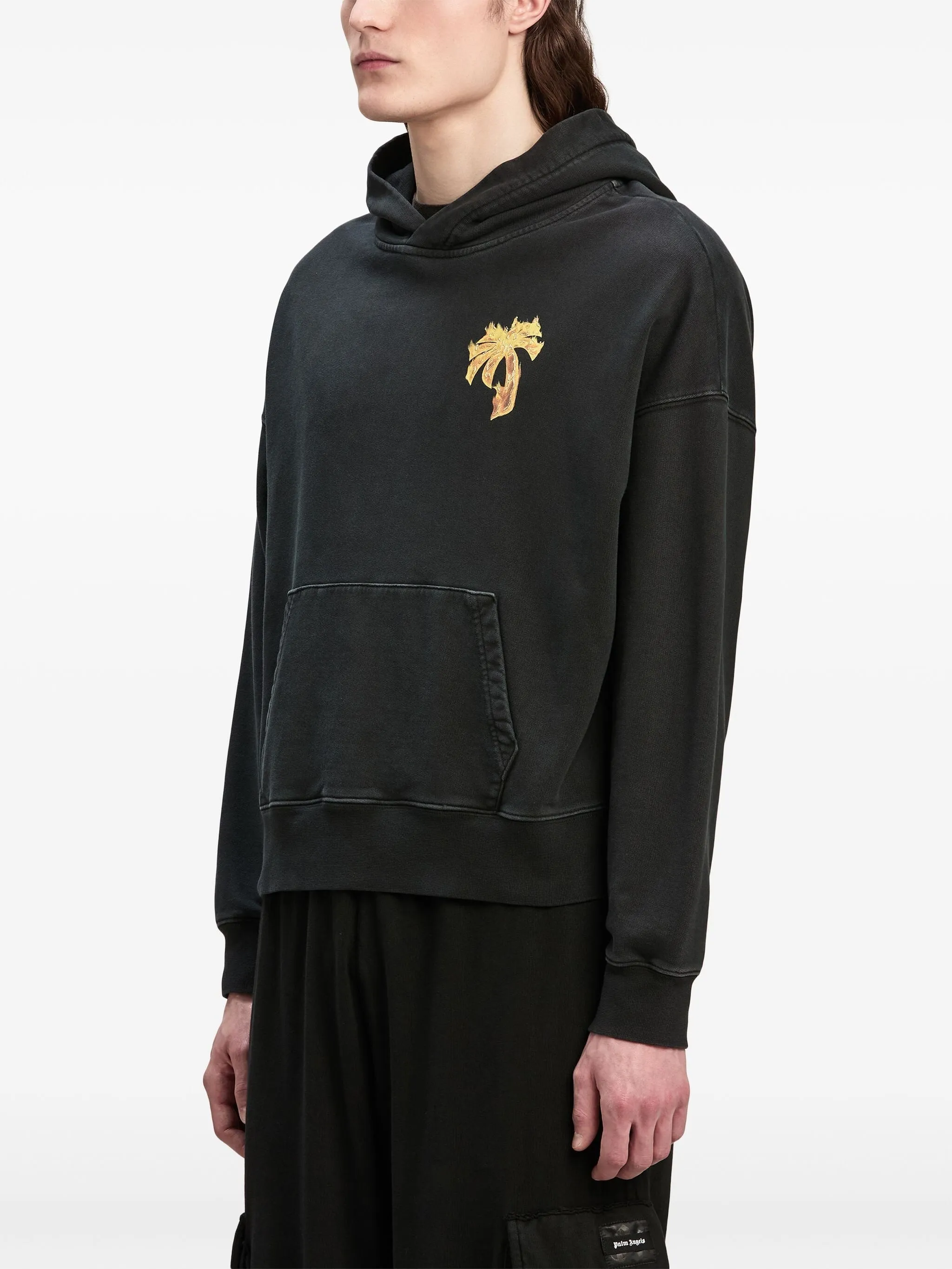 PALM ANGELS Men's Burning Palm Hoodie