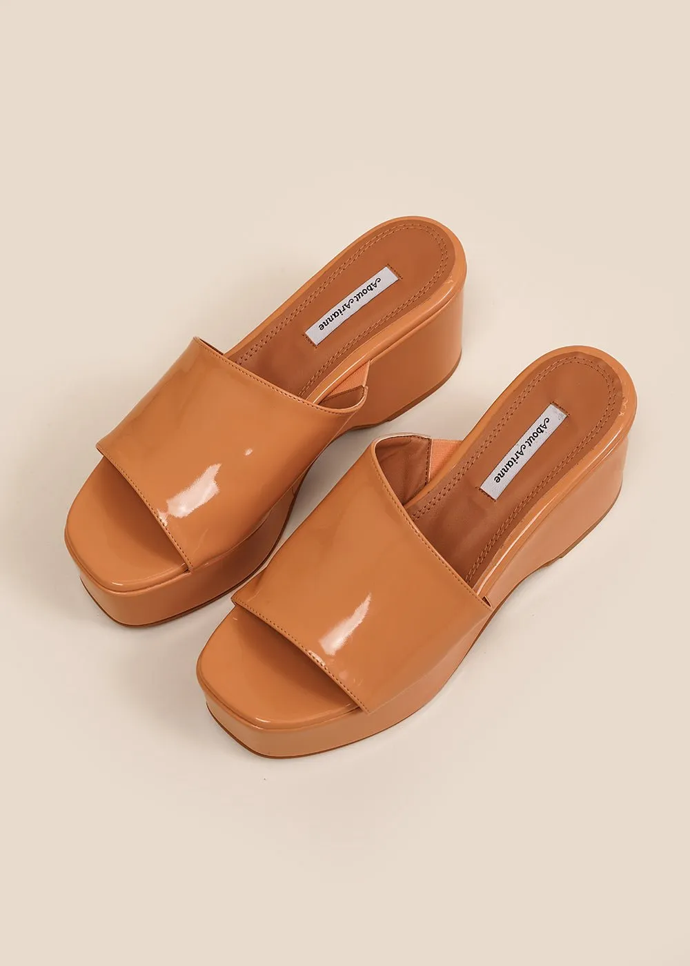 Peach Platform Sandals Giuliana