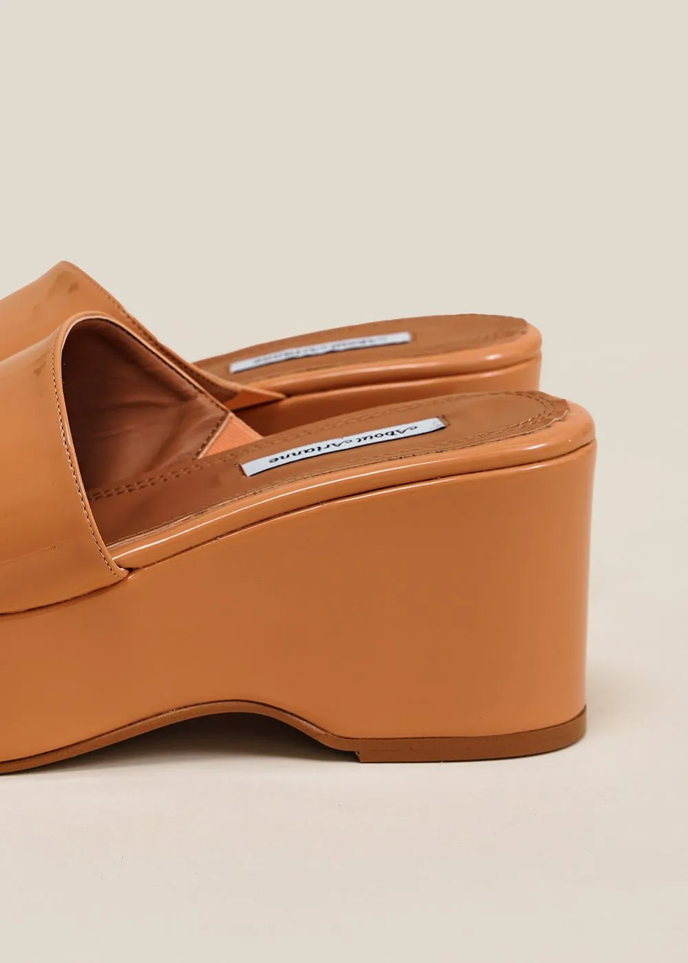 Peach Platform Sandals Giuliana