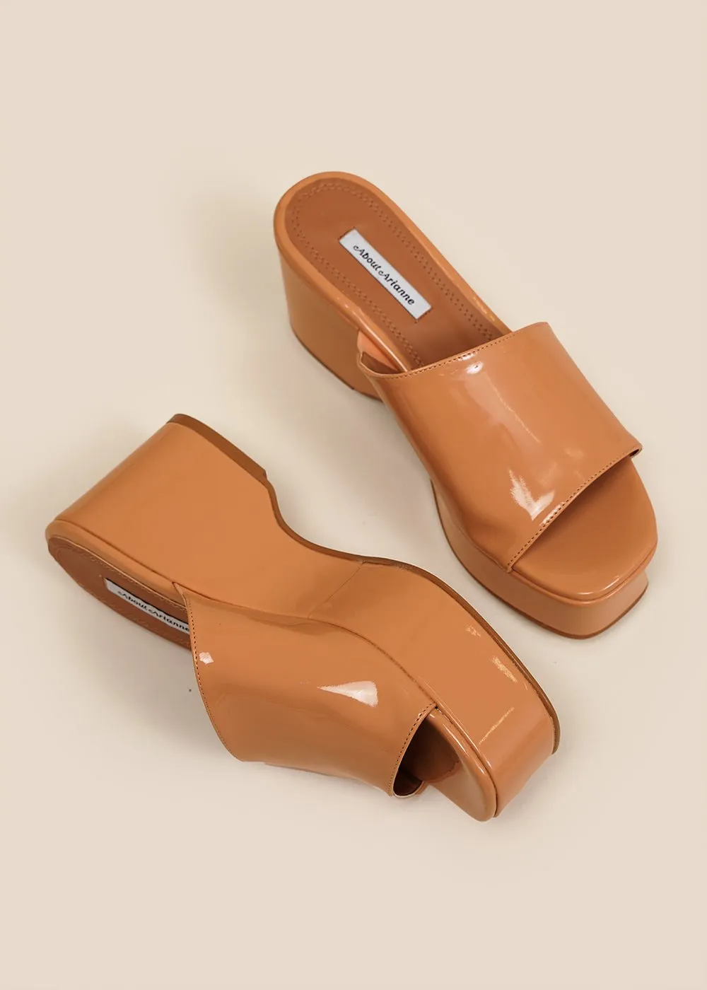 Peach Platform Sandals Giuliana