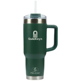 Pelican Green Porter 40 oz. Reusable Stainless Steel Travel Mug