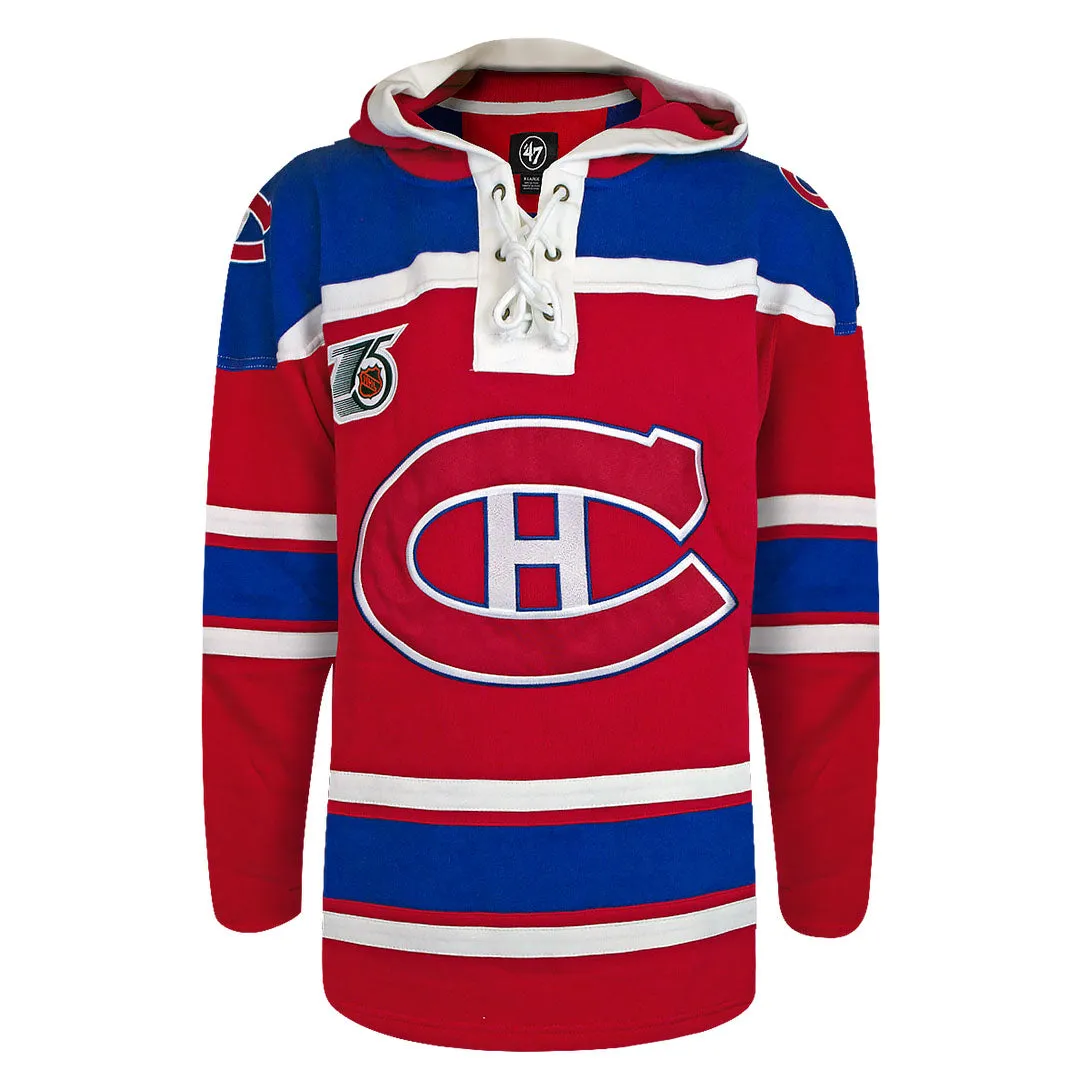 Personalized Montreal Canadiens Retro Superior Lace-Up Sweatshirt