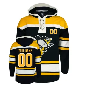 Personalized Pittsburgh Penguins Fleece Lace-Up Sweatshirt