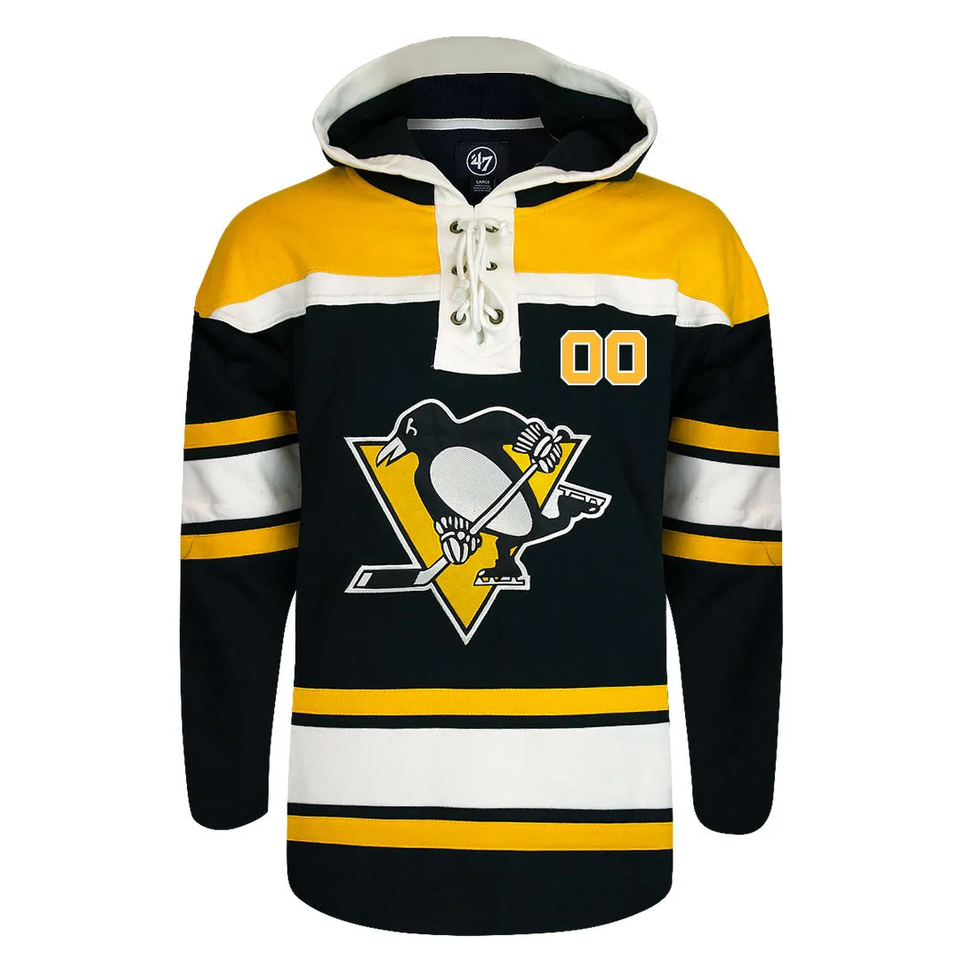 Personalized Pittsburgh Penguins Fleece Lace-Up Sweatshirt