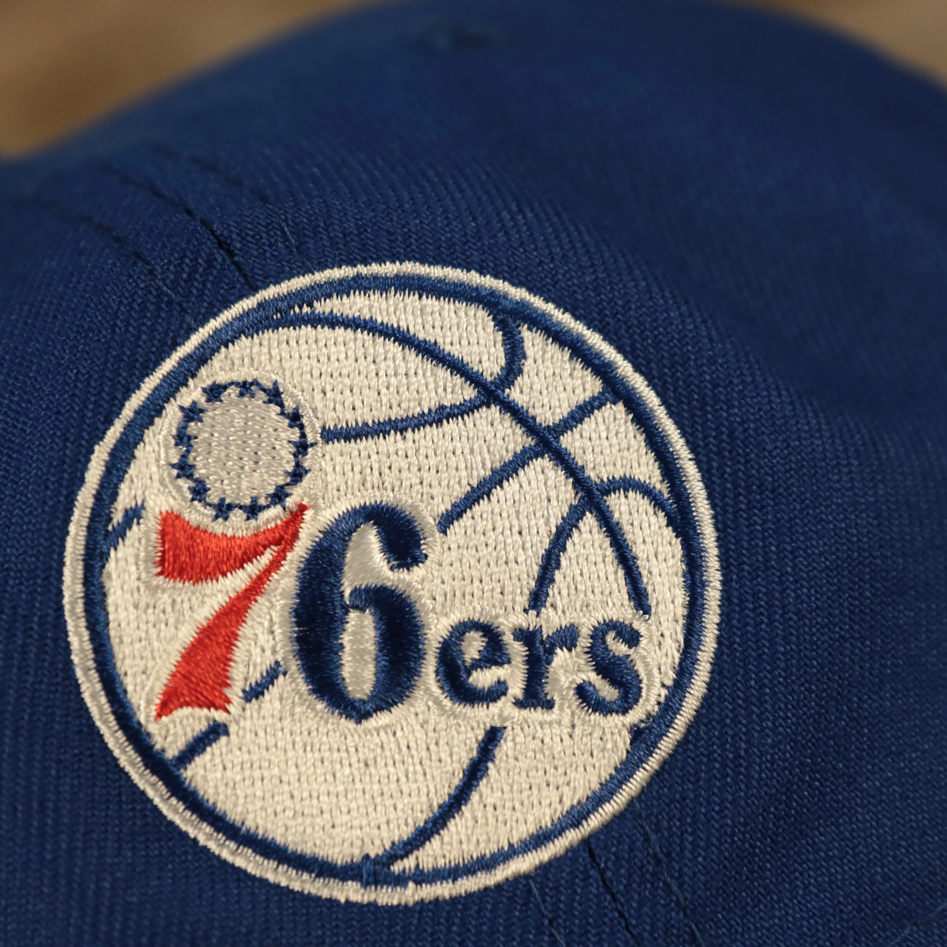 Philadelphia 76ers Champions Rings Gray Bottom Fitted Cap