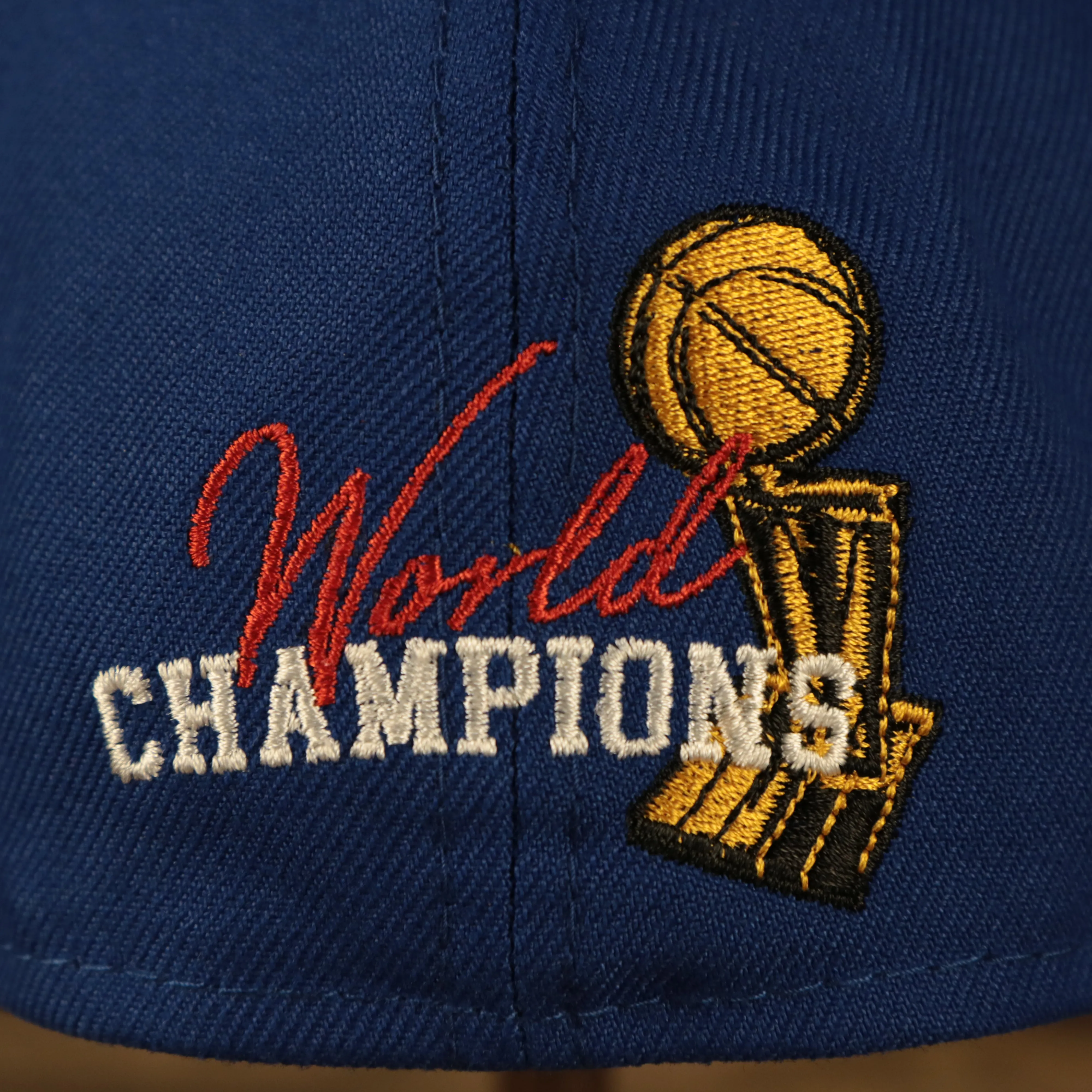 Philadelphia 76ers Champions Rings Gray Bottom Fitted Cap