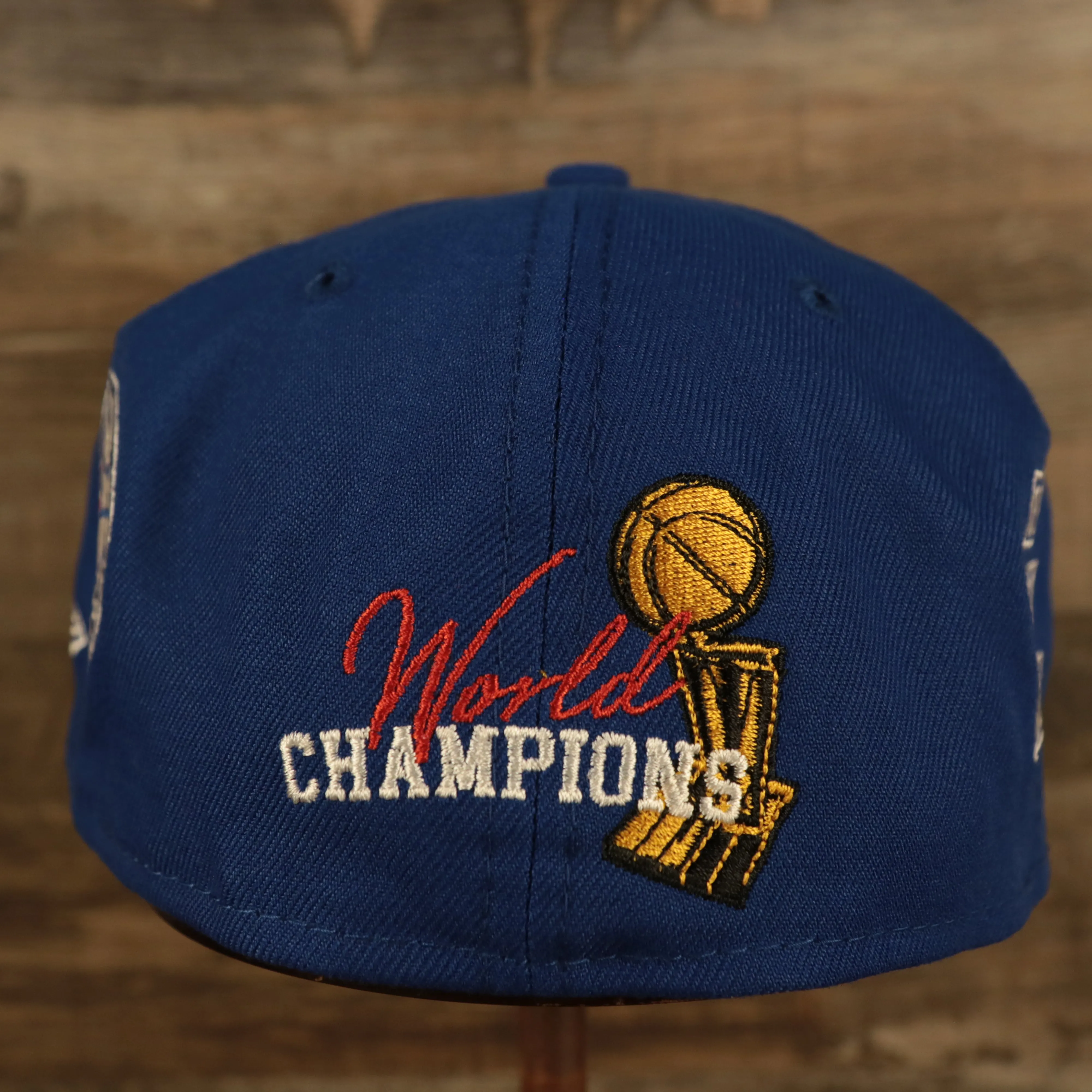 Philadelphia 76ers Champions Rings Gray Bottom Fitted Cap