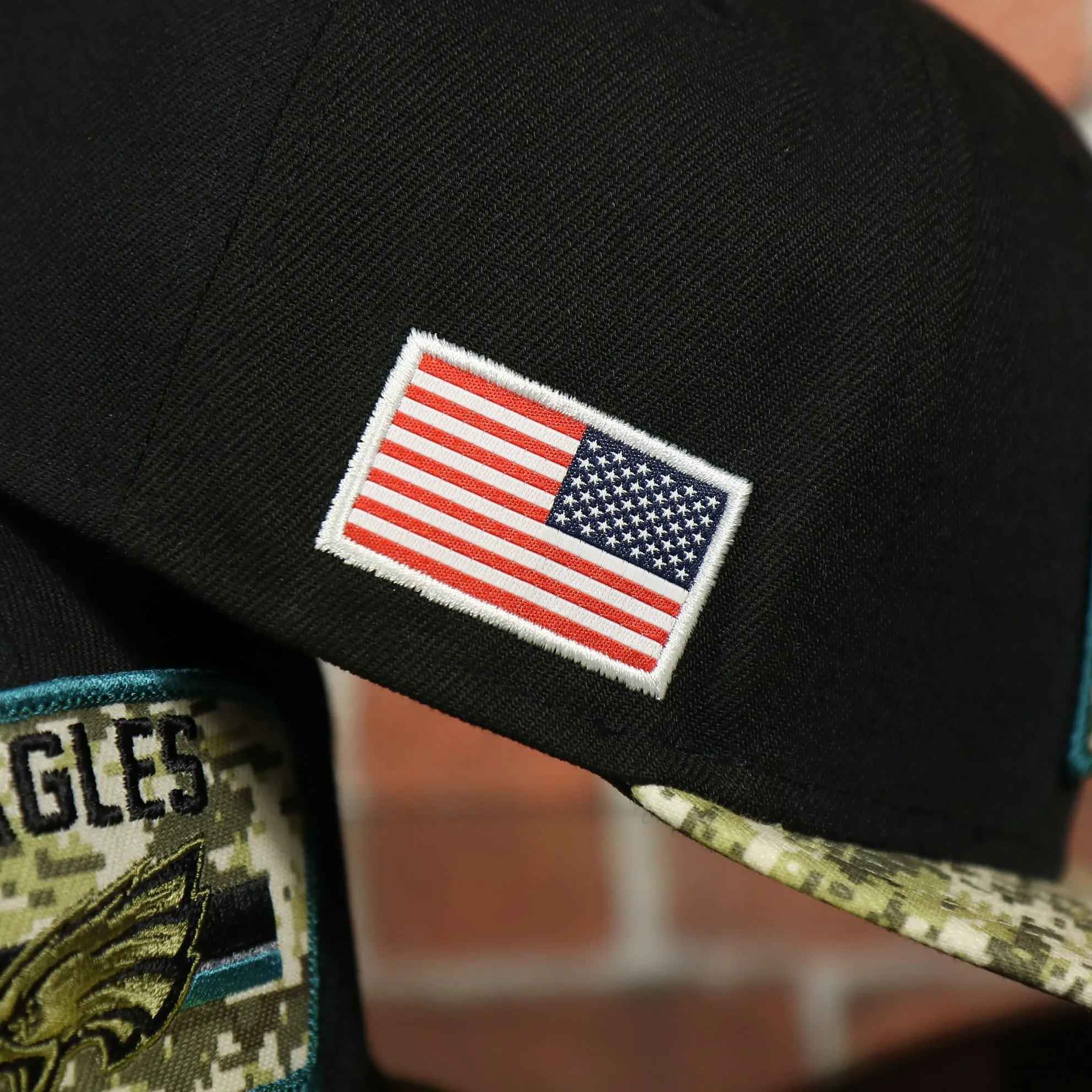 2021 Philadelphia Eagles Salute To Service On Field Sideline 59Fifty Fitted Cap