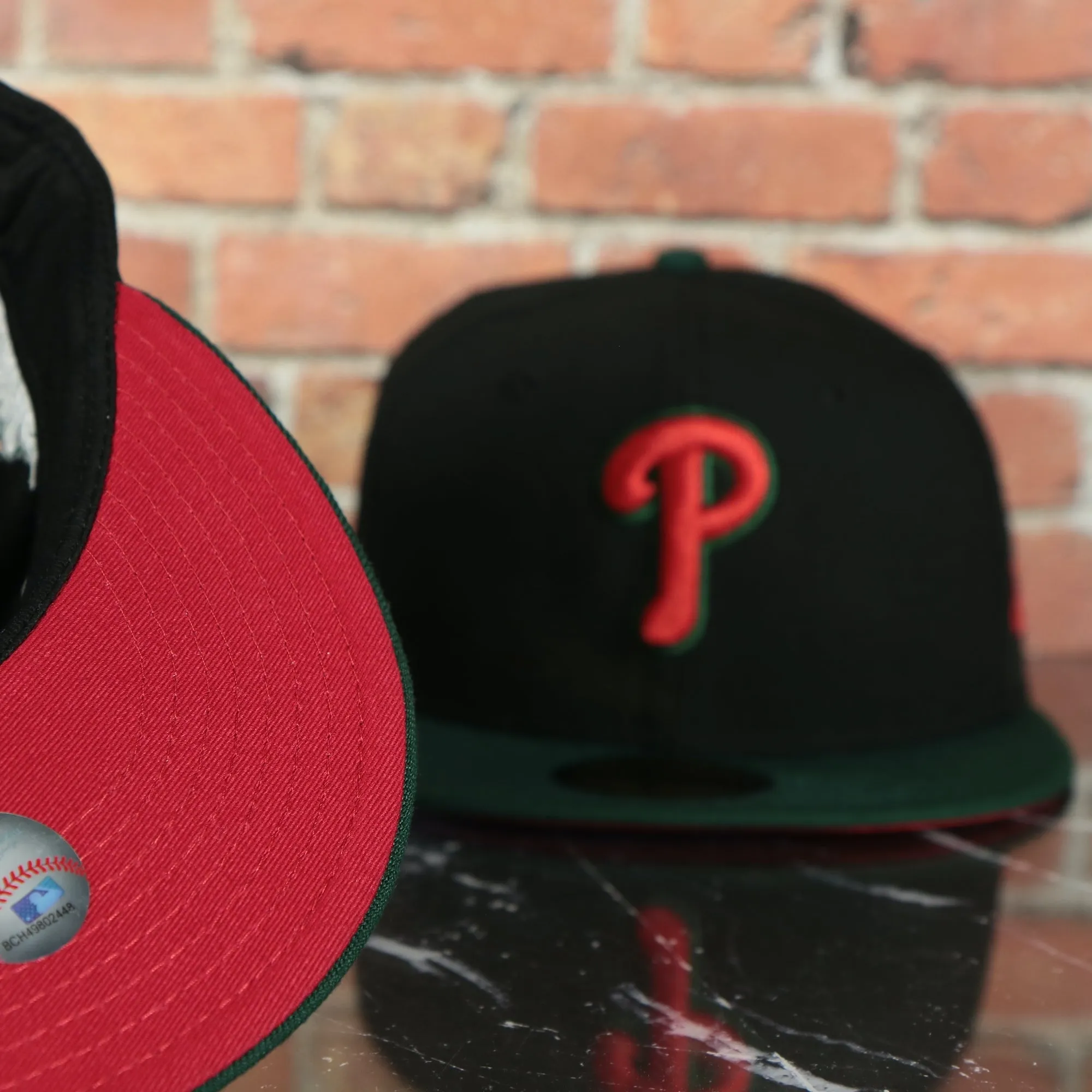 Philadelphia Phillies 2008 World Series Patch Red Bottom Hat