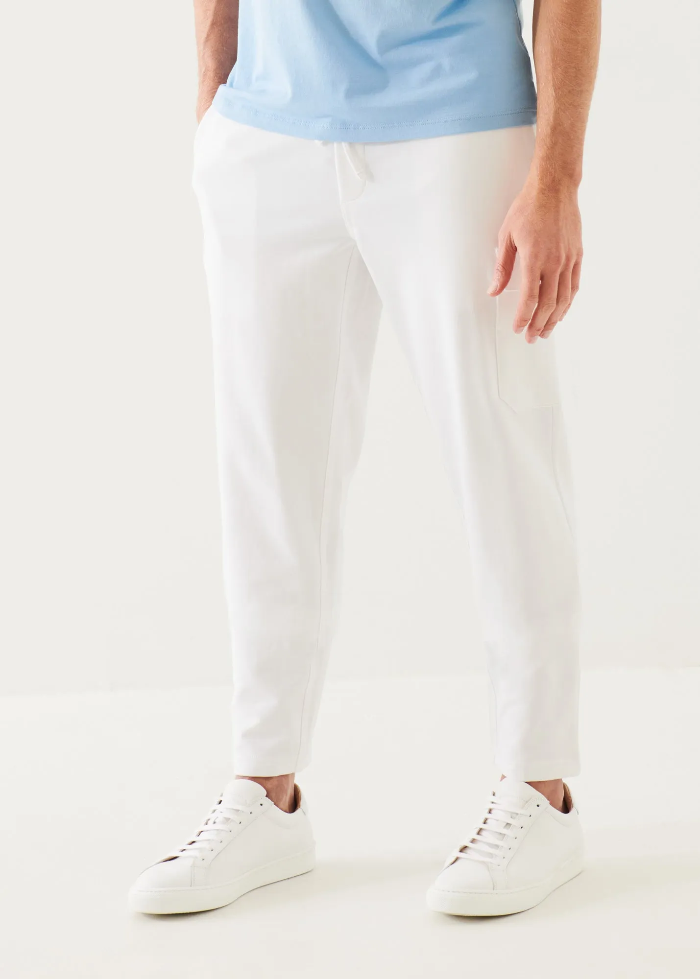 Pima Cotton French Terry Cargo Pants