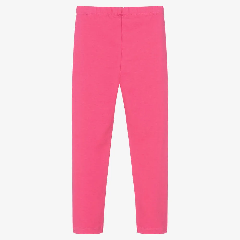 Pink Cotton Leggings for Girls