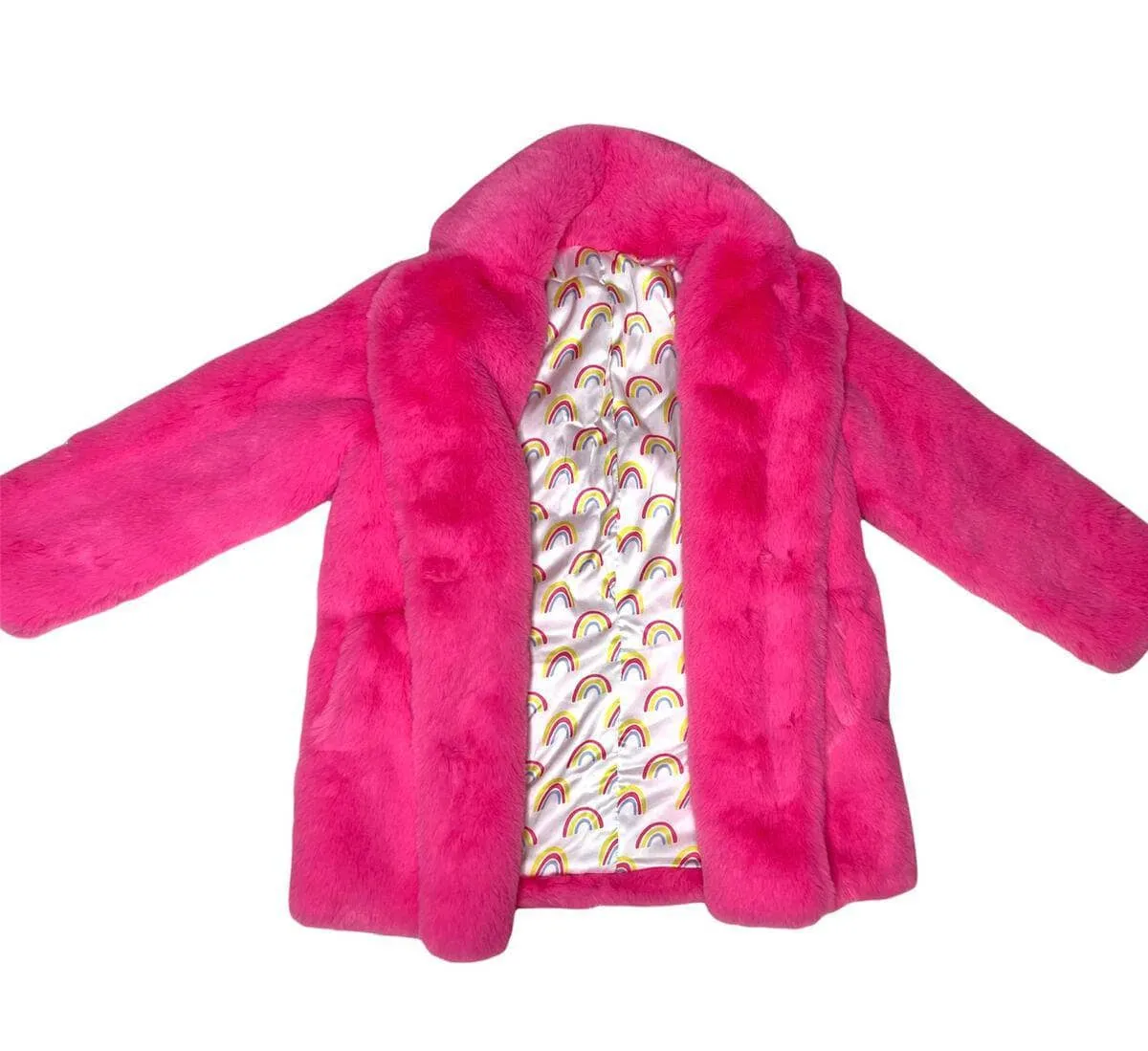 Pink Faux Fur Jacket