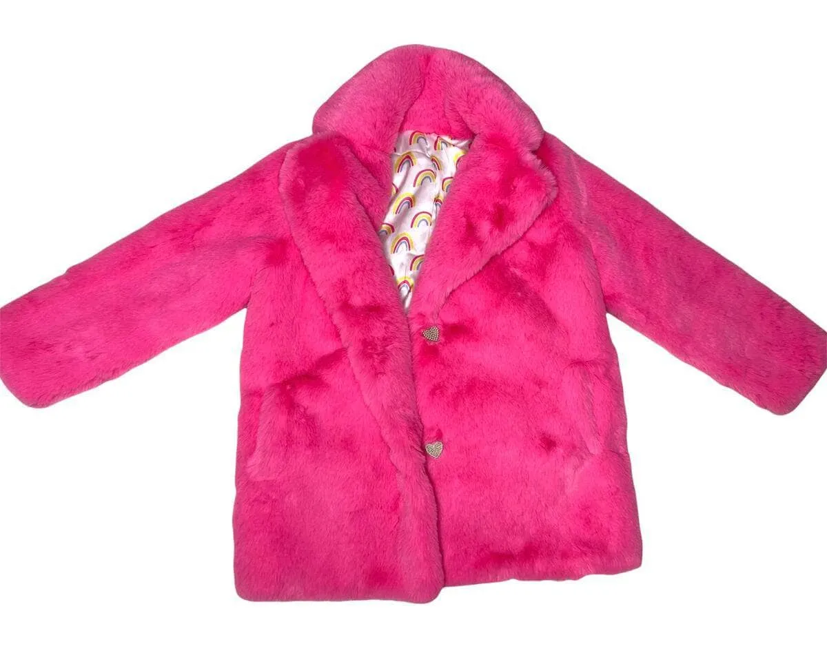 Pink Faux Fur Jacket