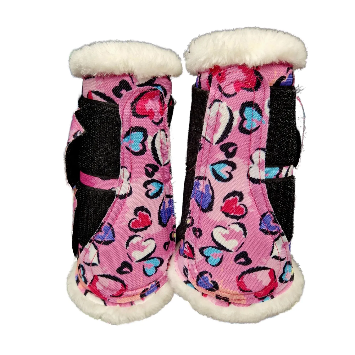 Pink Horse Brushing Boots Set (2 Pieces)