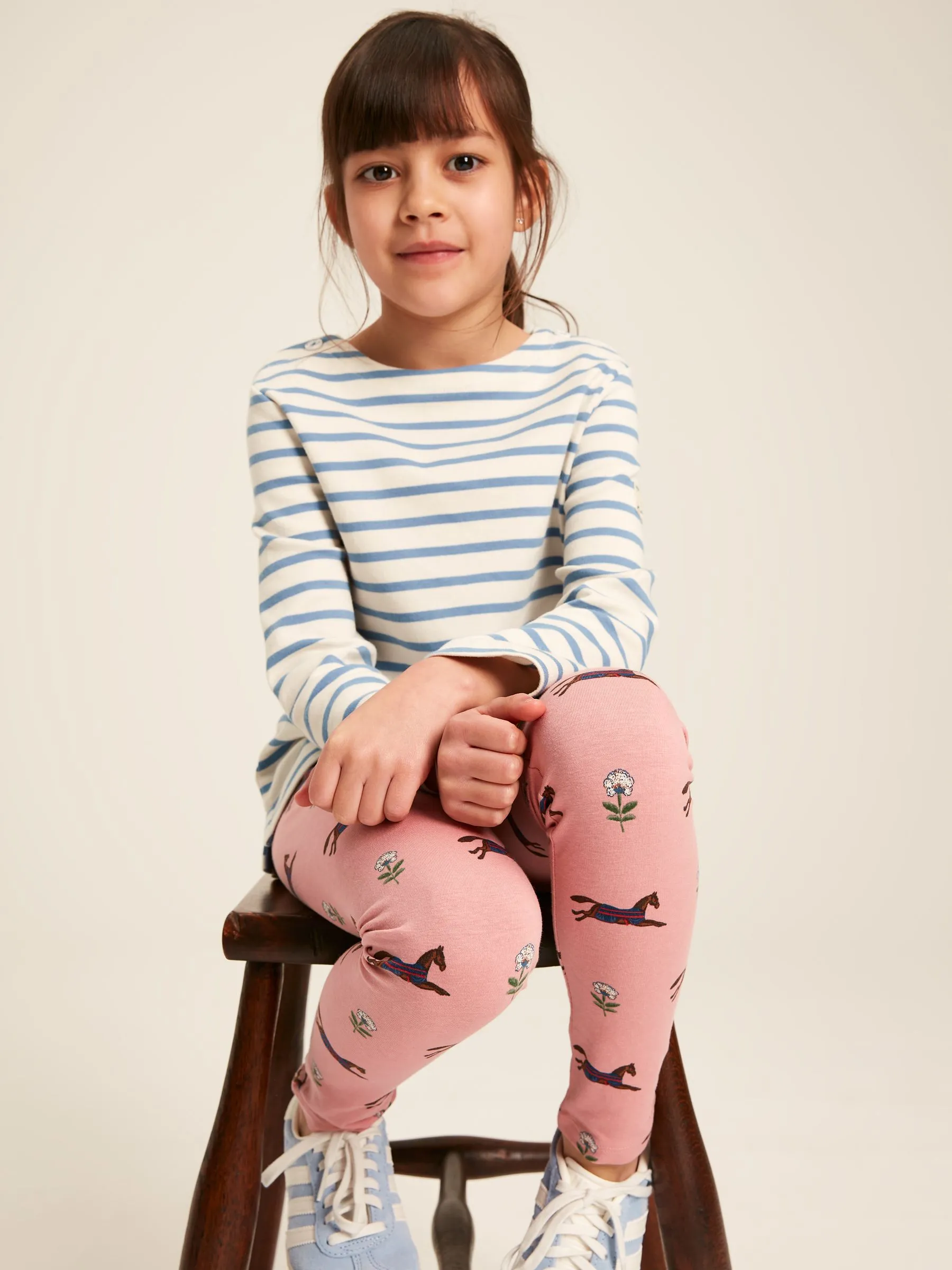 Pink Horse Pattern Leggings