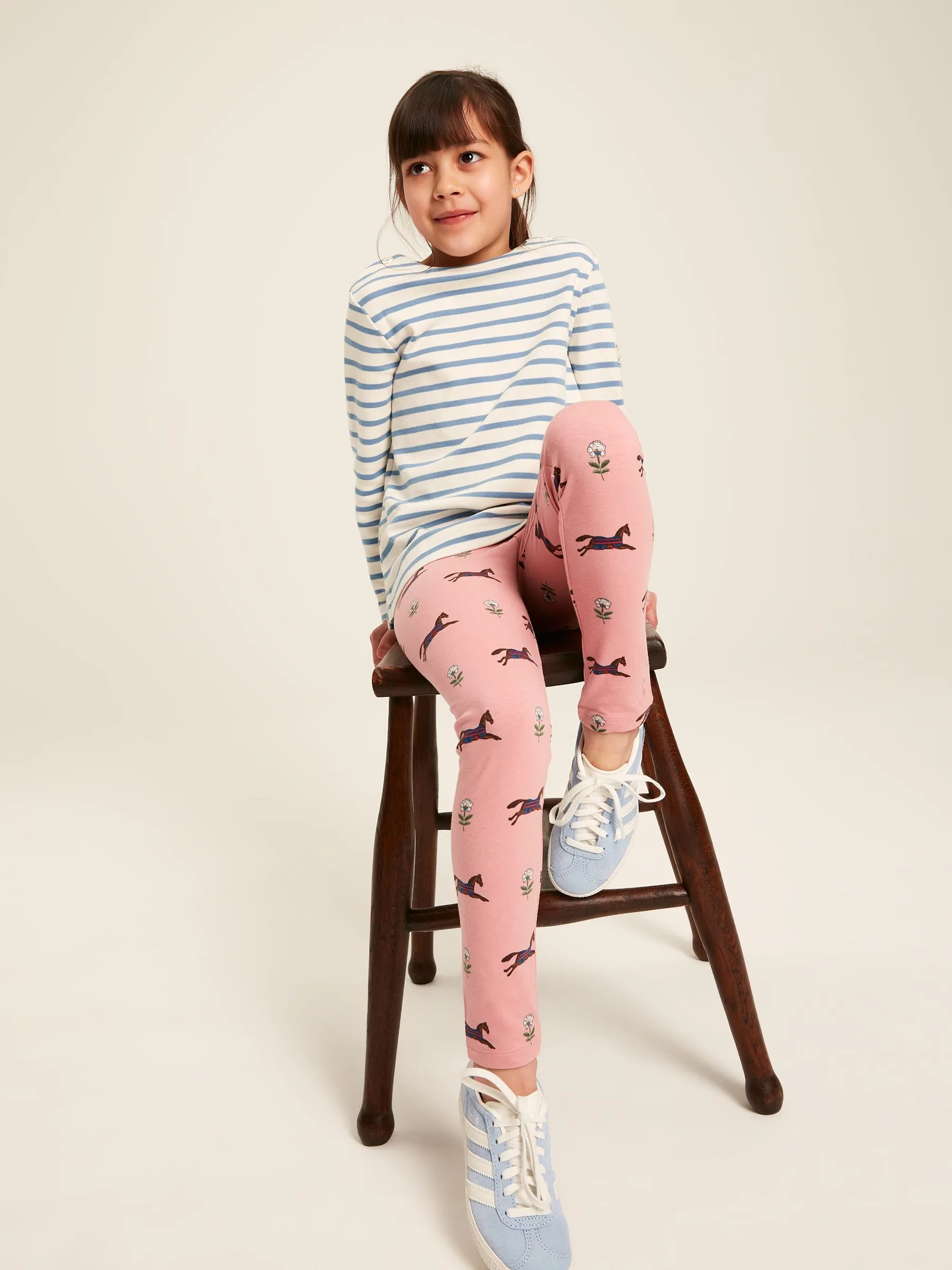 Pink Horse Pattern Leggings