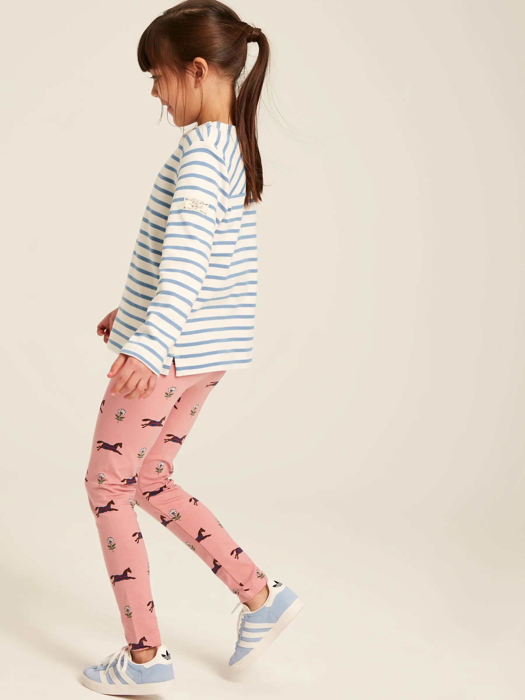 Pink Horse Pattern Leggings