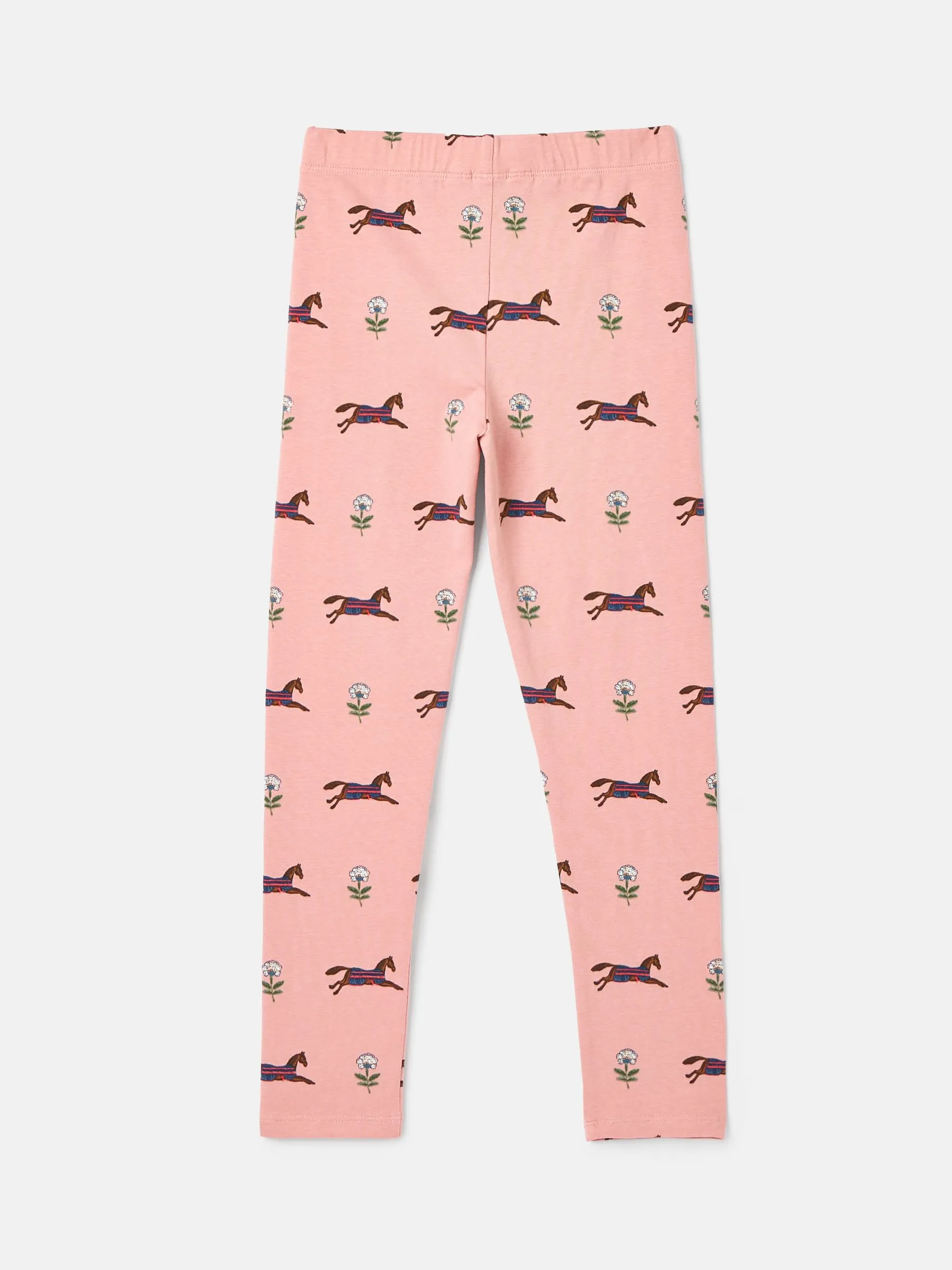 Pink Horse Pattern Leggings