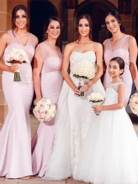 Pink Mermaid Bridesmaid Dresses