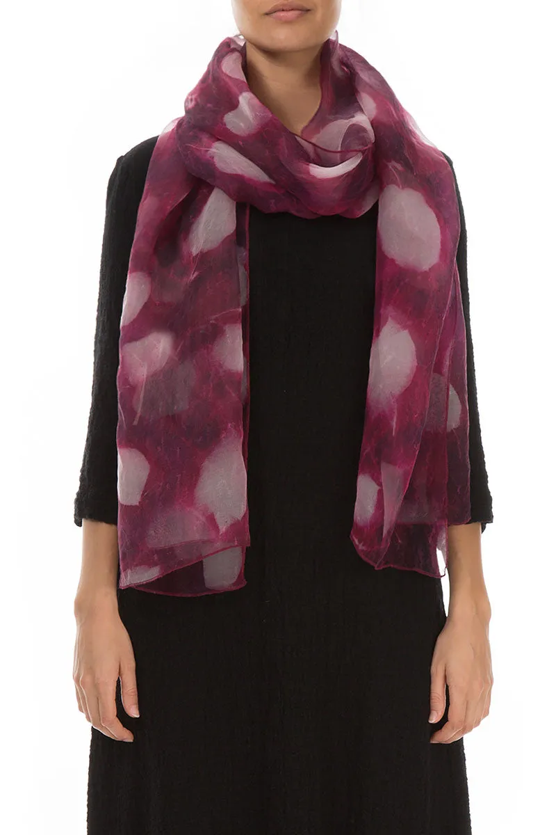 Pink Silk Chiffon Scarf Dream