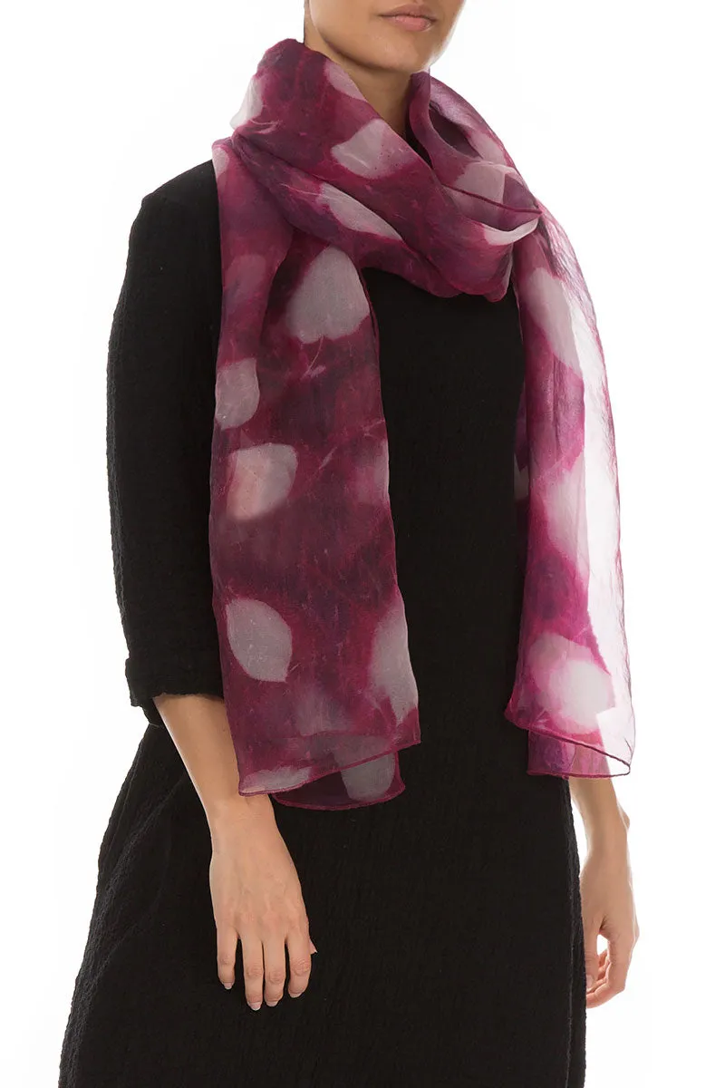 Pink Silk Chiffon Scarf Dream