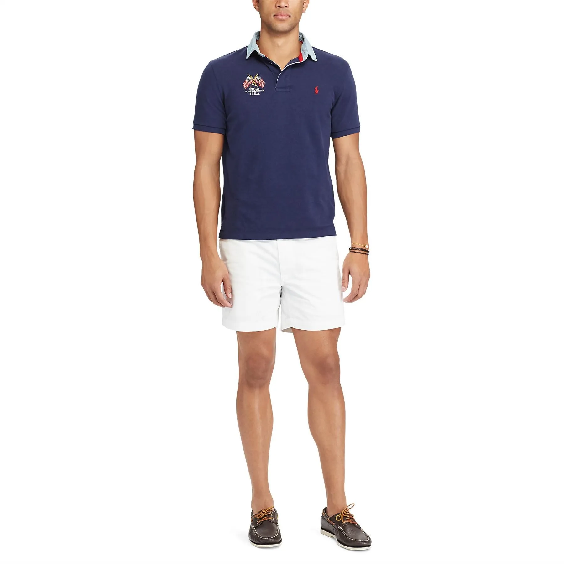 Polo Golf Classic Cotton Shorts White - SU24