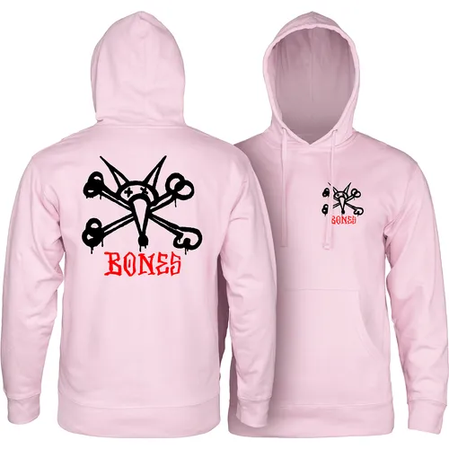 Powell Peralta Rat Bones Light Pink Skateboard Hoodie