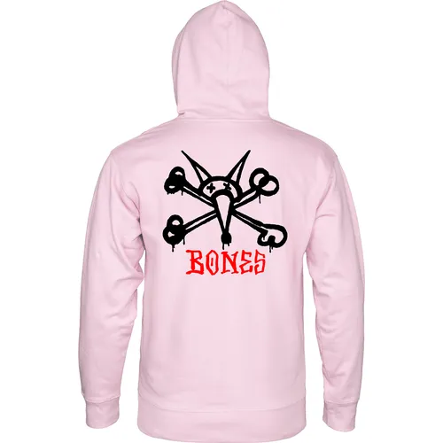 Powell Peralta Rat Bones Light Pink Skateboard Hoodie