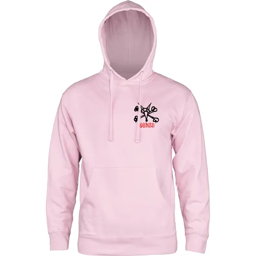 Powell Peralta Rat Bones Light Pink Skateboard Hoodie